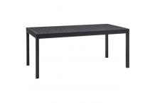 JAR0023 Table extensible 6 à 8 personnes - 180 -240 x 90 cm - Aluminium - Extension latérale - Gris