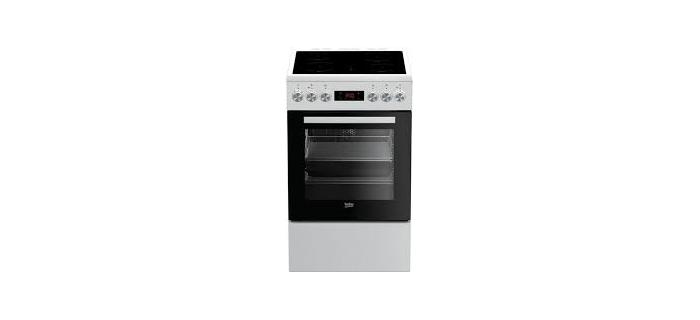 BEKO FSE57302GWC CuisinièreVitrocéramique - 4 foyer - L50cm - Four MULTIFONCTION