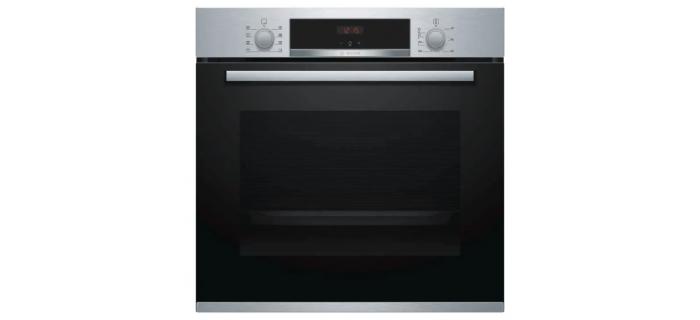 BOSCH HBA553BR0 Four électrique encastrable - Air pulsé 3D+ - 71 L - Nettoyage Ecoclean - Classe A - Inox