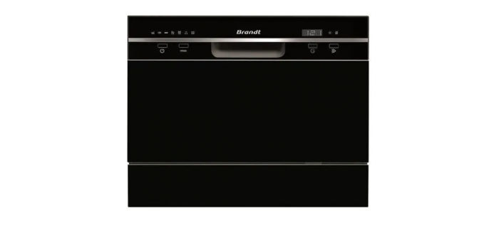 BRANDT DFC6519B Lave-vaisselle compact 6 couverts - L55cm