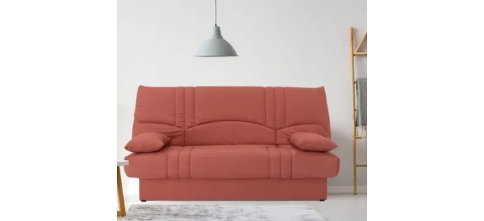 CAN0402 Banquette clic clac DREAM  Tissu Terracotta