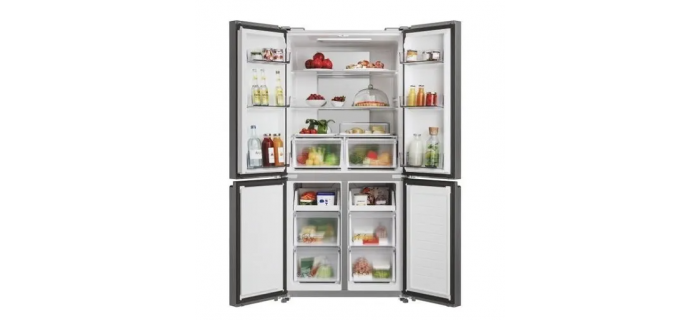 CANDY CFQQ5T817EPS Réfrigérateur-congélateur - 400L - No Frost - Silver