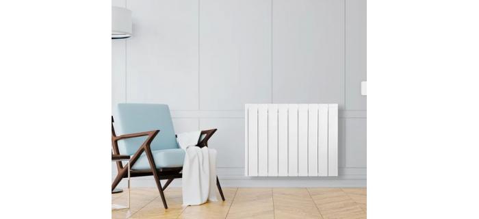 CHA0077 Radiateur électrique connecté céramique 1500 W HJM Evelyn horizontal blanc