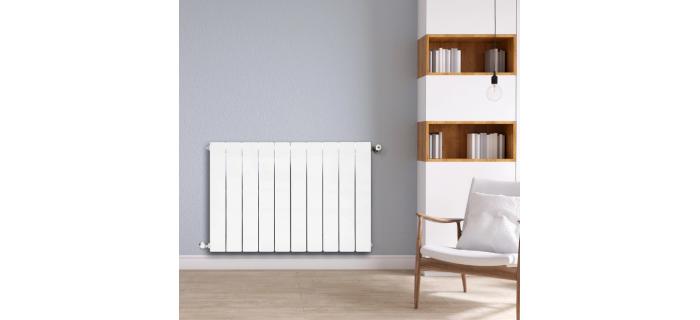 CHA0078 Radiateur eau chaude horizontal PRODIGE Modern blanc, 1435W 65x 80 cm