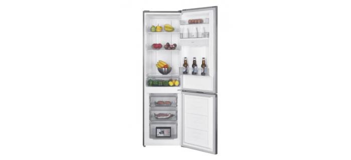 CONTINENTAL EDISON CEFC251NFIXD Réfrigérateur congélateur bas 251L Total No Frost Inox