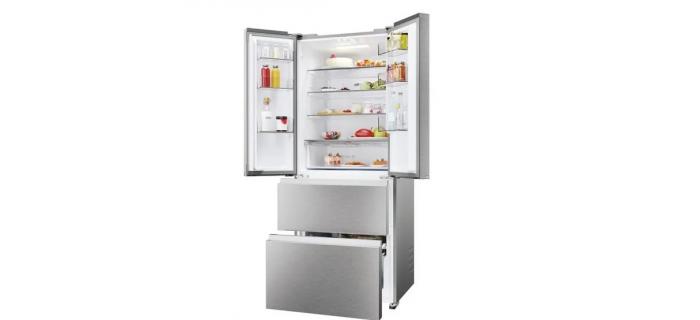 HAIER HFR3718ENMM Réfrigérateur multi-portes 402 L (262 + 140) - 37 dB - Gris