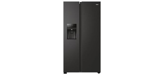 HAIER HSOBPIF9183 - Réfrigérateur américain 515L (337+178L) - Froid ventilé - Noir