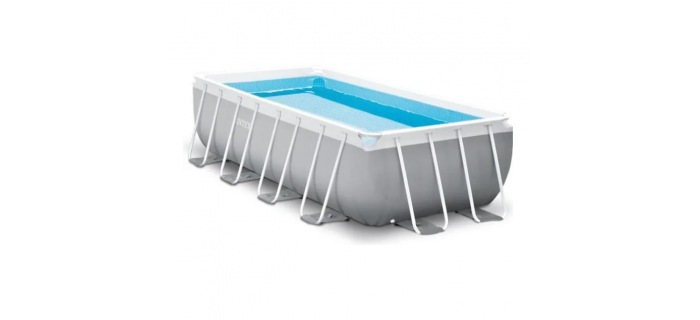 JAR0142 Kit Piscine 488 x 244 x 107 cm hors sol tubulaire INTEX Prism Frame