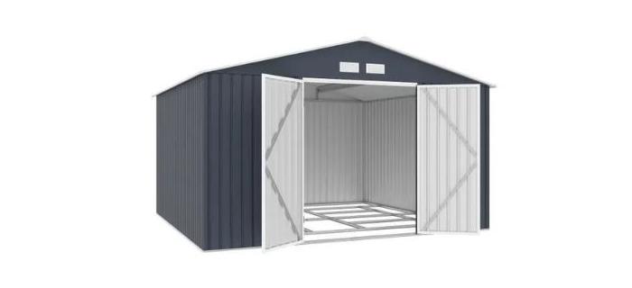 JAR0301 Abri de jardin en métal 10,85 m2