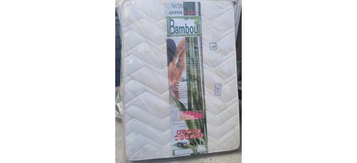 LIT0423 Matelas Mousse 140x190cm VITALITY GREEN POWER Bambou