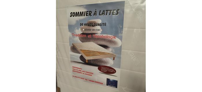LIT0448 SOMMIER  TAPISSIER  140 x 190 cm