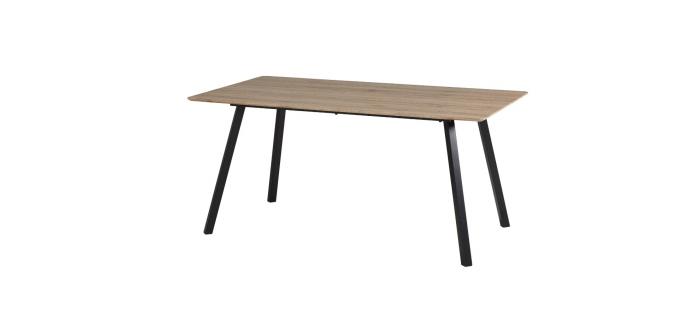 MEU0387 Table imitation chêne sonoma  160 x 90 cm