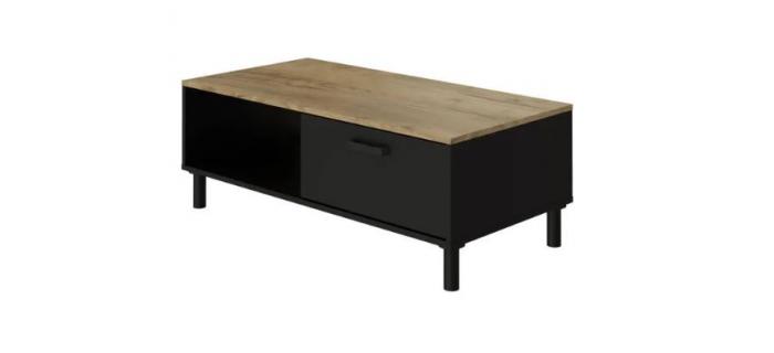 MEU0469   TABLE BASSE OXFORD  Style industriel   110x55x40 h
