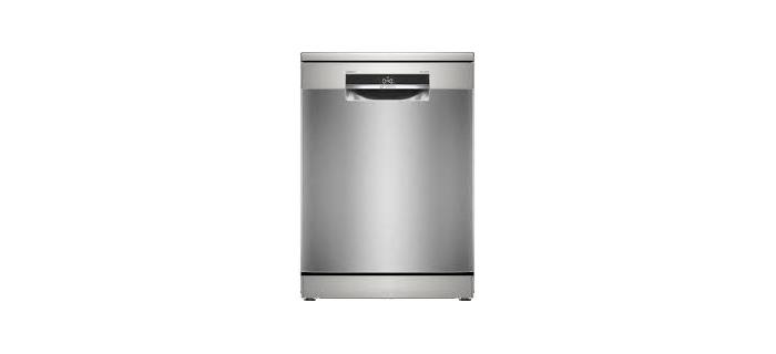 Lave-vaisselle pose libre BOSCH SMS6ZCI11F SER6 - 14 couverts - Induction - L60cm - 40 dB - Classe B - tiroir à couverts - Acier