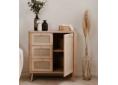 MEU0583 Commode 3 tiroirs    porte-Décor Cannage.JPG