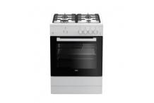 BEKO FSG62010FW Cuisinière GAZ- 60 cm - 73L