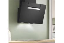 BOSCH DWK67FN60 Hotte décor murale - inclinée verre - Noir - Home Connect - L: 600 mm