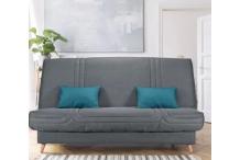 CAN0411 COMFORT BULTEX Clic clac 3 places - Tissu anthracite - Made in France - L 192cm