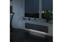 CHA0083 Radiateur électrique double système chauffant 1500W SAUTER Hekla horizontal noir