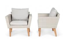 JAR0293 LOT de 2 FAUTEUILS DE JARDIN