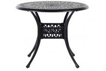 JAR0323 Table bistrot ANCONA 90 cm 90 cm Métal Noir