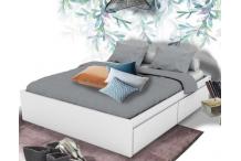 LIT0364 Lit adulte avec rangements 140x190 cm MULTIBOX W