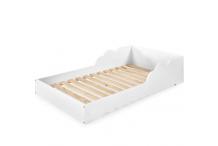 LIT0444 Lit simple 90x190 cm coloris Blanc