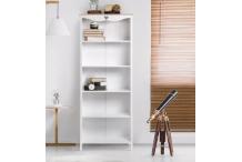 MEU0325 Bibliothèque enfant HARO - MDF et Pin Massif - Décor Chêne et laqué blanc