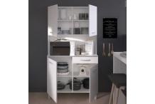 MEU0346 Buffet de cuisine - Blanc - Contemporain - 4 portes - L 101 cm