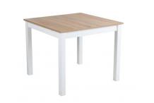 MEU0372 Table Extensible L.90/130  RUBEN  Blanc/ Hêtre