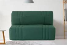 CAN0463 Banquette BZ DREAM - Tissu 100% Coton vert forêt - Couchage 140x190 cm