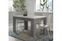 MEU0514 Table à manger - 4 personnes - Blanc - L 140 x P 90 x H 75 cm