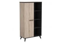 MEU0552 Buffet haut 1 portes 8 niches