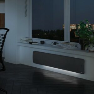 CHA0083 Radiateur électrique double système chauffant 1500W SAUTER Hekla horizontal noir – Image 1